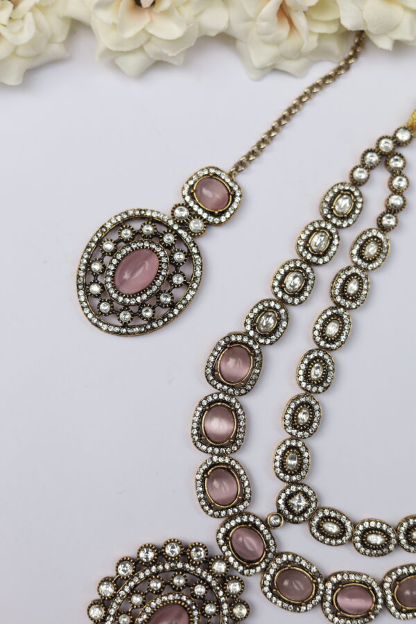 Polki Opulence Set (Pink) - Image 5